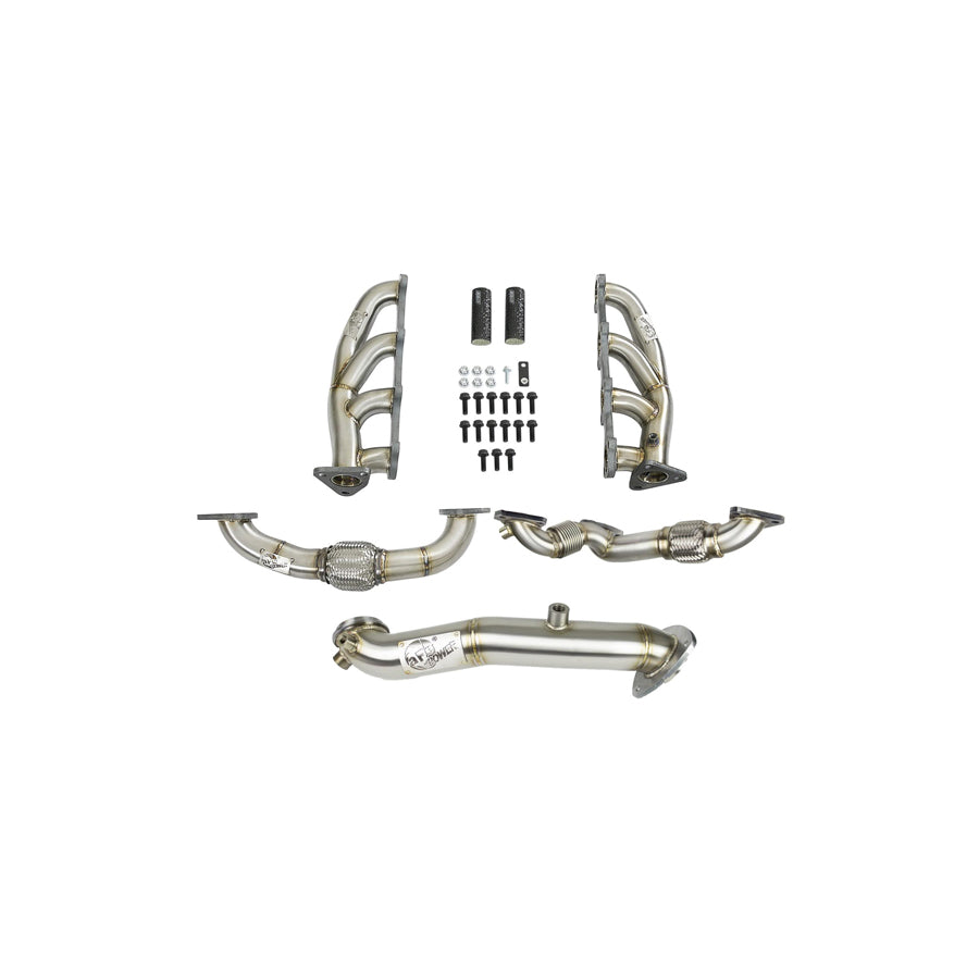 aFe 48-34137 Header & Connection Pipe Combo GM Diesel Trucks 15-16 V8-6.6L (td) LML