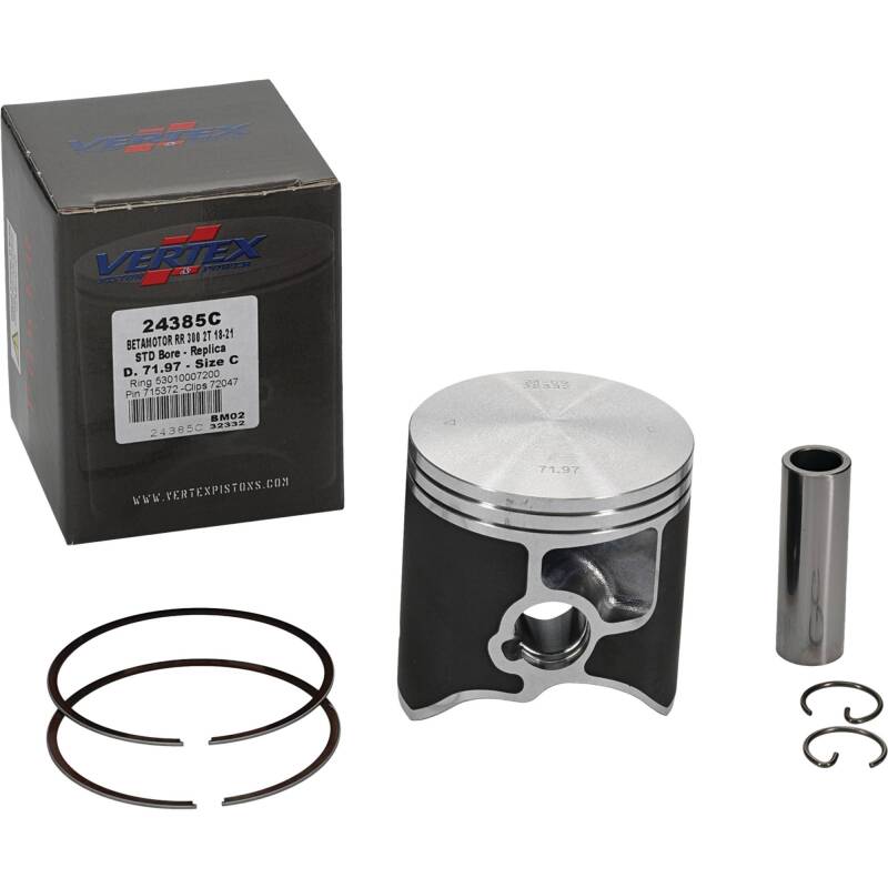 Vertex Pistons Vertex Piston 18-21 Beta RR 2T 300 300cc Cast Replica Piston Kit