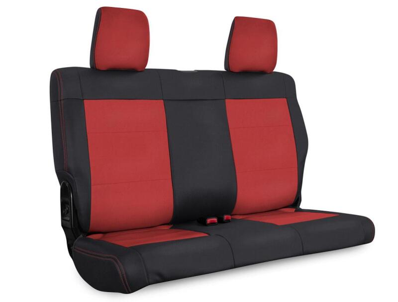 PRP Seats PRP 11-12 Jeep Wrangler JK Rear Seat Cover/2 door - Black/Red