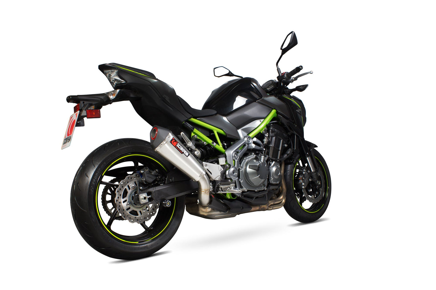 Scorpion RKA114SEO Kawasaki Z900 Serket Taper Slip-On - Brushed Stainless Steel Sleeve | ML Performance UK UK