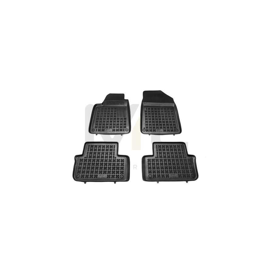 REZAW PLAST Tailored 201301 Floor mat set for PEUGEOT 407 Elastomer, Front and Rear, Quantity: 4, Black