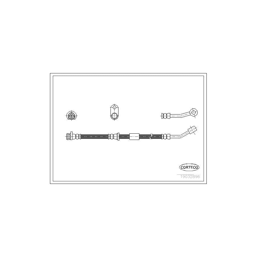 Corteco 19032896 Brake Hose for Honda CIVIC