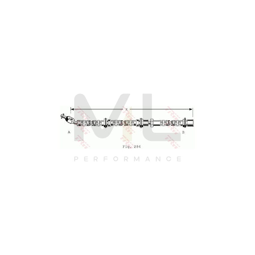 TRW PHD175 Brake Hose for TOYOTA Supra III (A70) 670mm