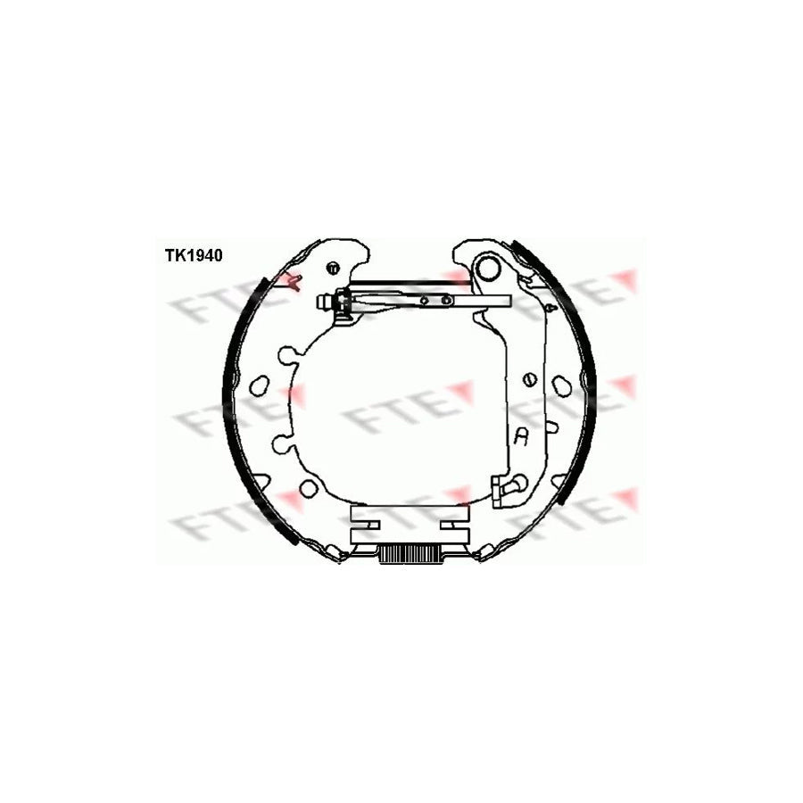 FTE Tk1940 Brake Shoe Set
