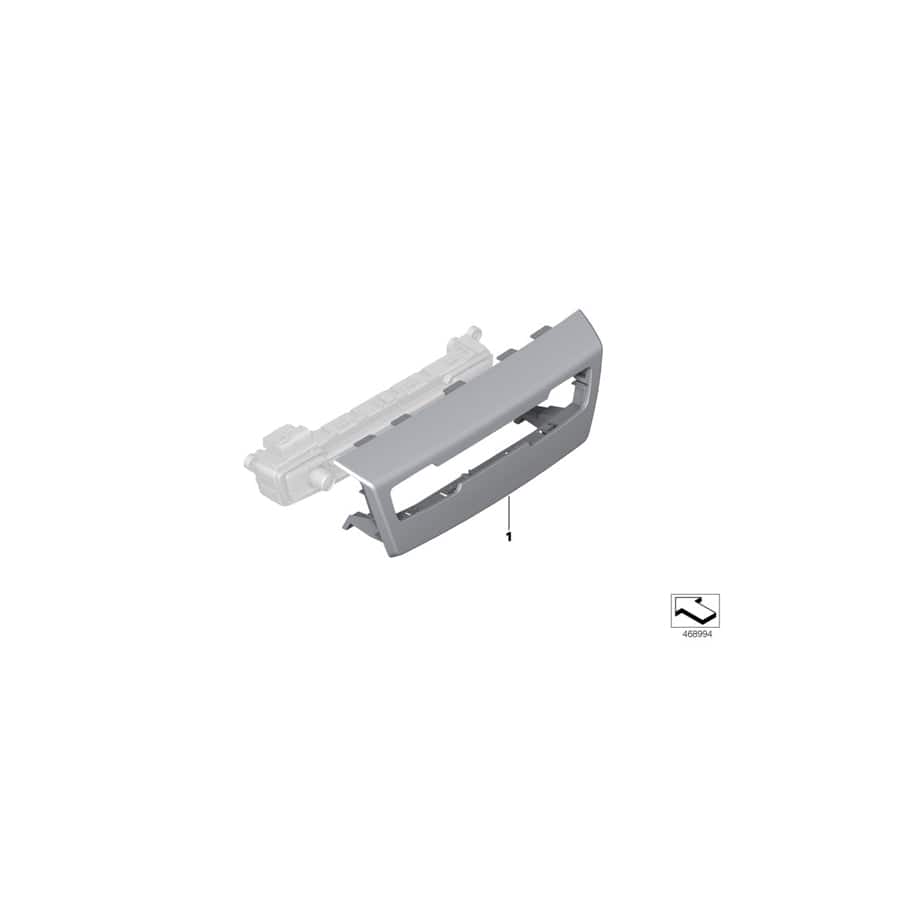 Genuine BMW 64119312393 F45 F46 Trim Cover, Control Panel, Audio (Inc. 218i, 218dX & 218d)