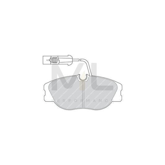 Ferodo Premier FDB650 Brake Pad Set Incl. Wear Warning Contact