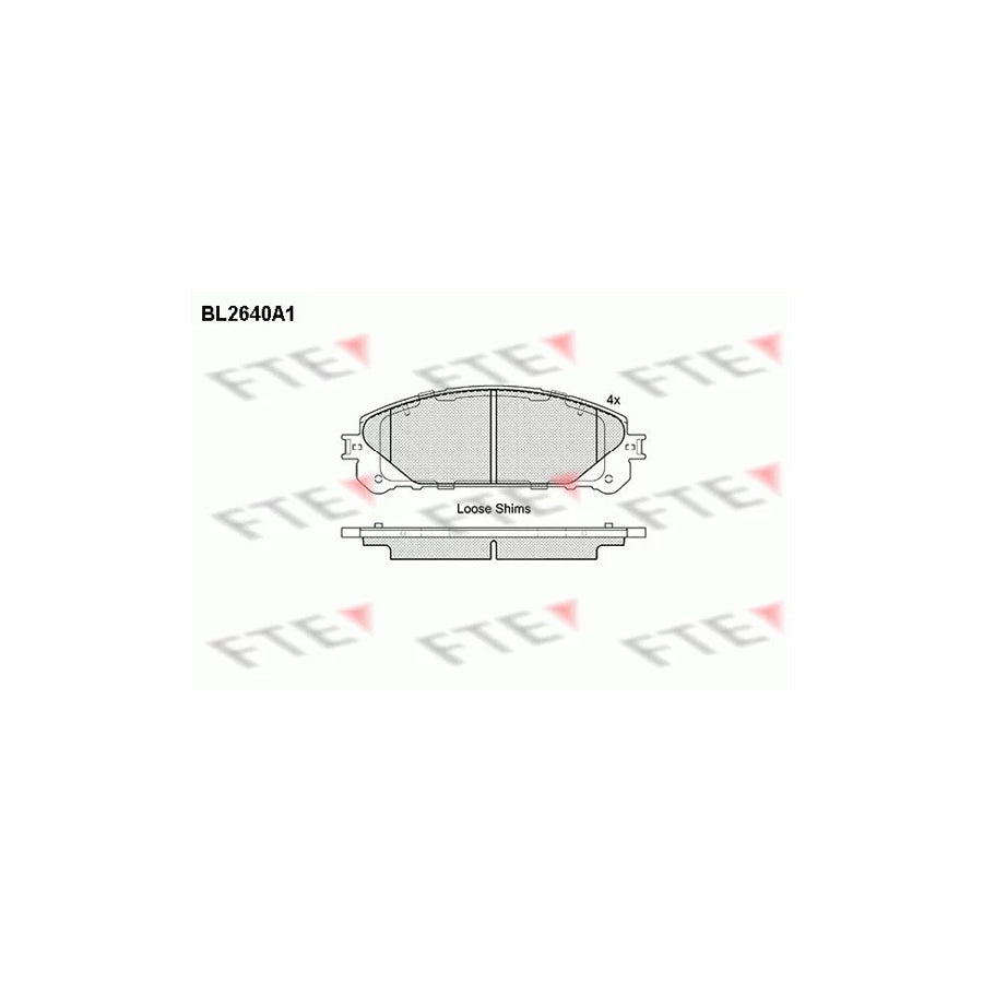 FTE Bl2640A1 Brake Pad Set