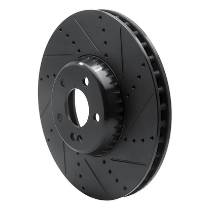 R1 Concepts R1 15-23 Mercedes-Benz C300 Sedan Front Right Drilled & Slotted Black Brake Rotor