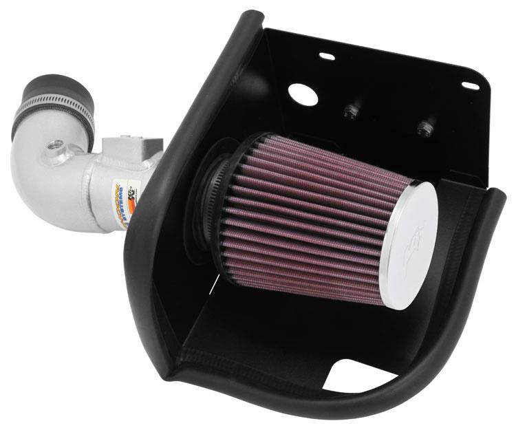 K&N Engineering K&N 11-12 Ford Fiesta 1.6L L4 Silver Typhoon Performance Intake