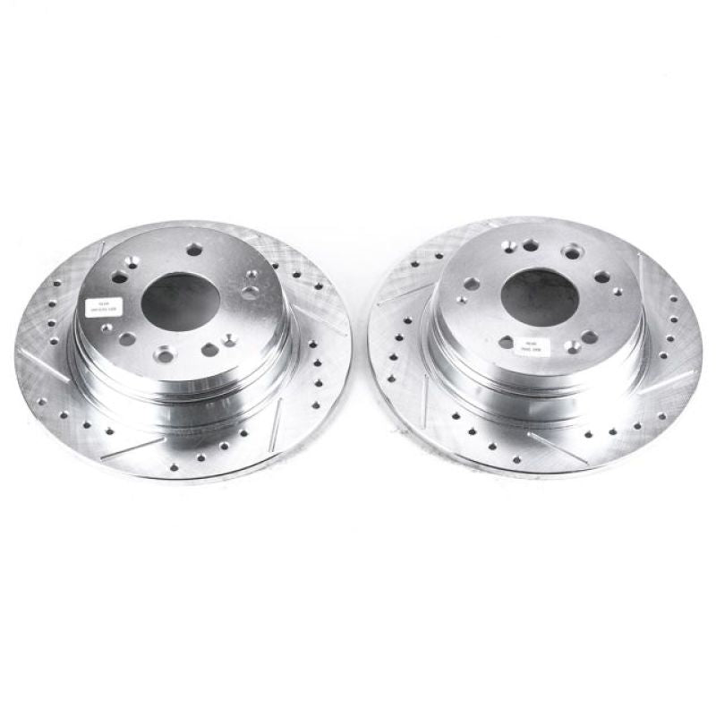 PowerStop Power Stop 01-03 Acura CL Rear Evolution Drilled & Slotted Rotors - Pair