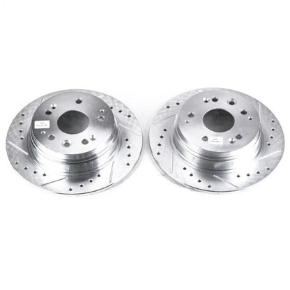 PowerStop Power Stop 01-03 Acura CL Rear Evolution Drilled & Slotted Rotors - Pair