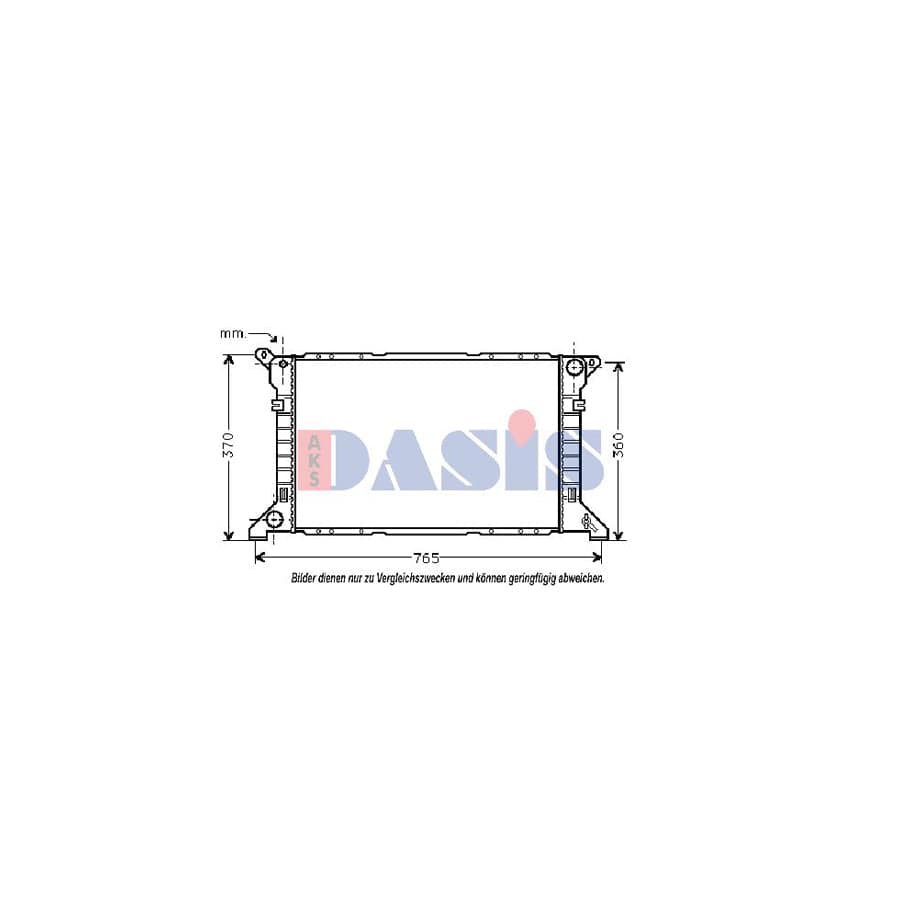AKS Dasis 250230N Engine Radiator for Ford Transit