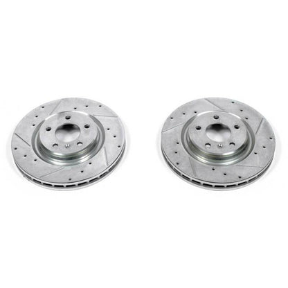 PowerStop Power Stop 05-08 Pontiac Grand Prix Front Evolution Drilled & Slotted Rotors - Pair