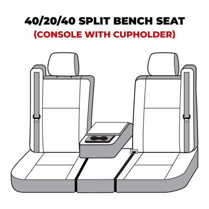 Covercraft 01-06 Ford Super Polycotton SeatSaver Custom Front Row Seat Covers - Grey