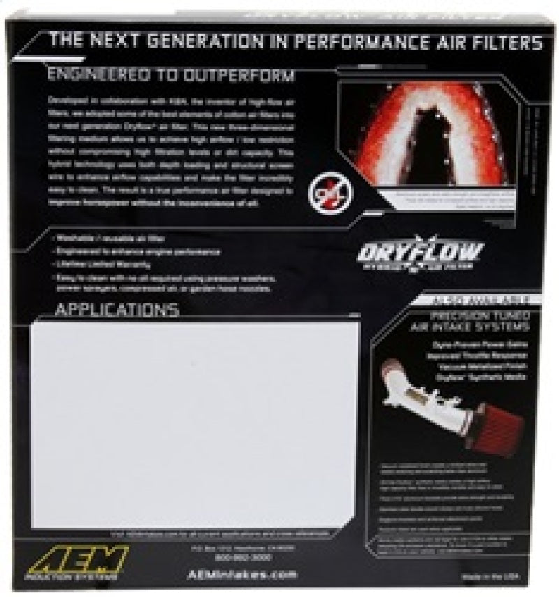 AEM Induction AEM 08-11 Lexus GS460 4.6L V8 DryFlow Air Filter