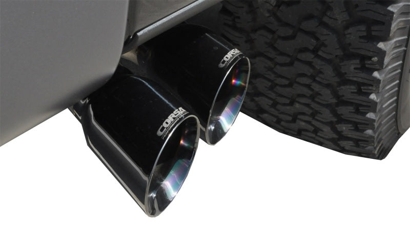 CORSA Performance Corsa 2011-2014 Ford F-150 Raptor 6.2L V8 133in Wheelbase Black Xtreme Cat-Back Exhaust