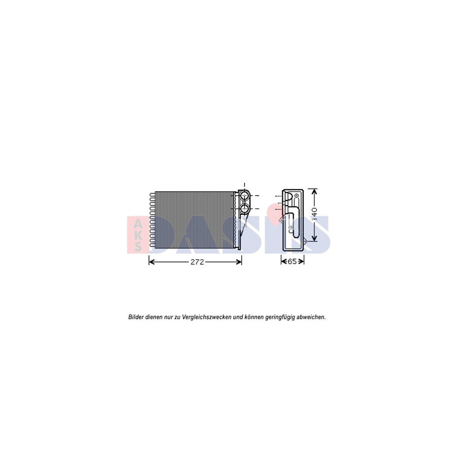 AKS Dasis 169020N Heater Matrix