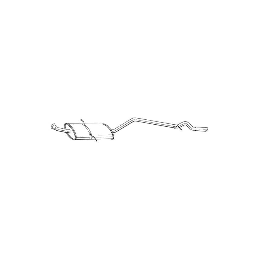 Bosal 291-429 Rear Silencer Suitable for Mercedes-Benz A-Class (W169)
