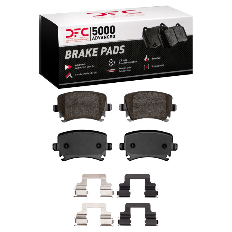 DFC 08-16 Audi TT Quattro RS Rear 5000 Advanced Ceramic Brake Pads and Hardware Kit