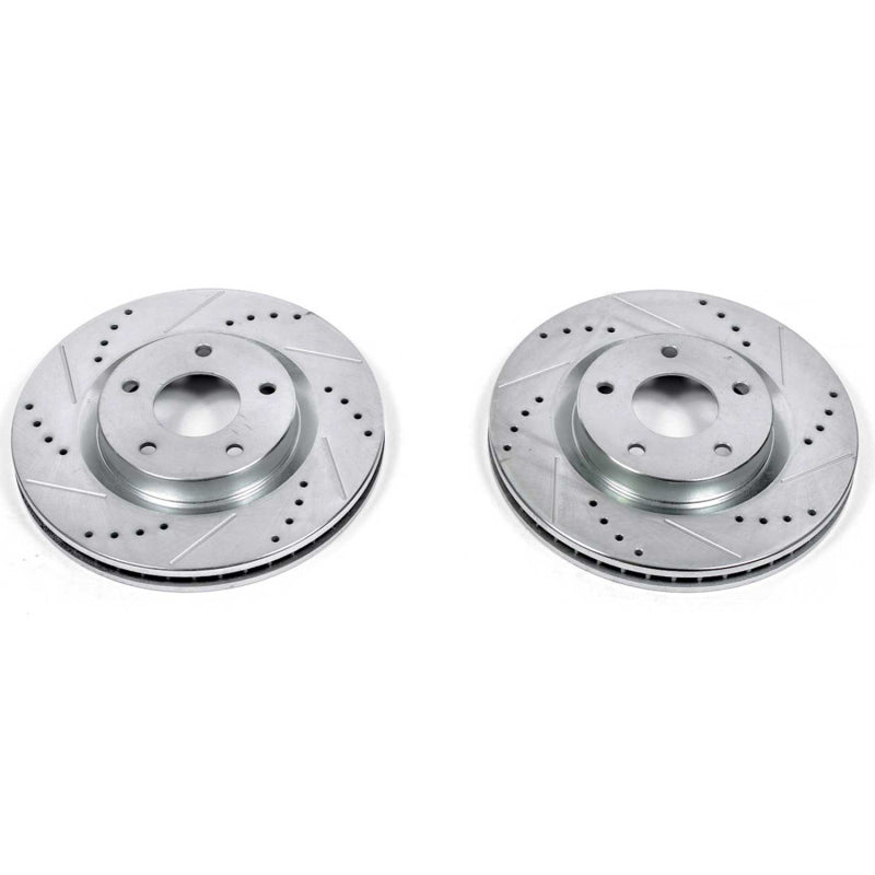 PowerStop Power Stop 08-13 Nissan Rogue Front Evolution Drilled & Slotted Rotors - Pair