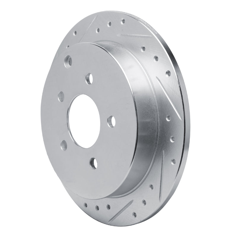 R1 Concepts R1 01-07 Buick Rendezvous Rear Left Drilled & Slotted Silver Brake Rotor
