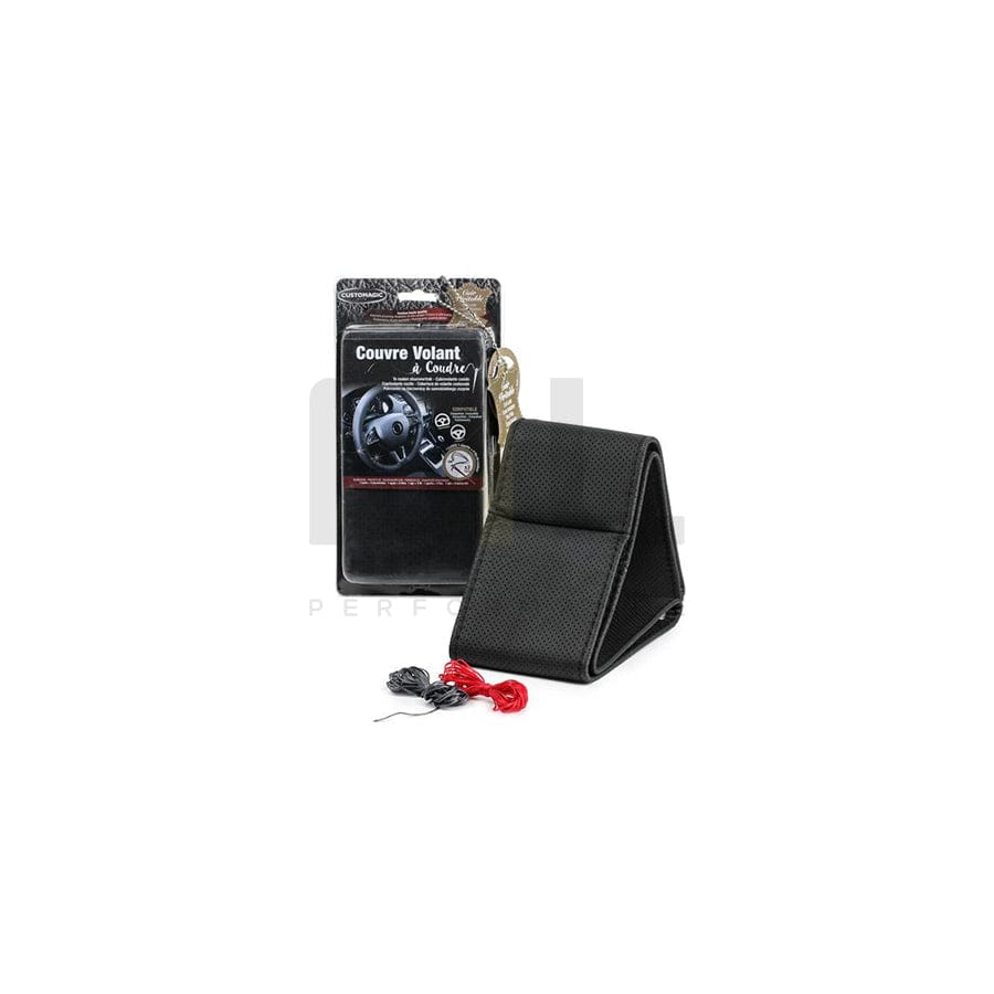 MAMMOOTH A050 226440 Steering wheel cover Black, Ø: 36-38cm, Leather, lace up