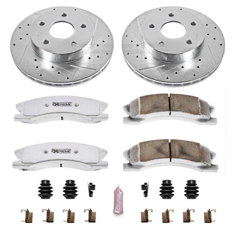 PowerStop Power Stop 99-04 Jeep Grand Cherokee Front Z26 Street Warrior Brake Kit