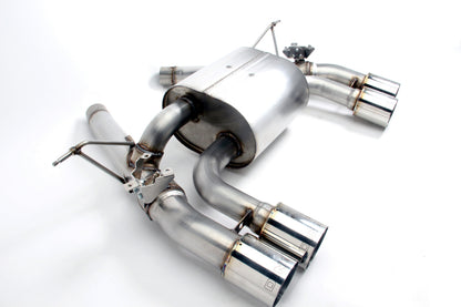 Dinan 15-20 BMW M3/M4 (F80/F82/F83) Free Flow Axleback Exhaust System - Polished Tips