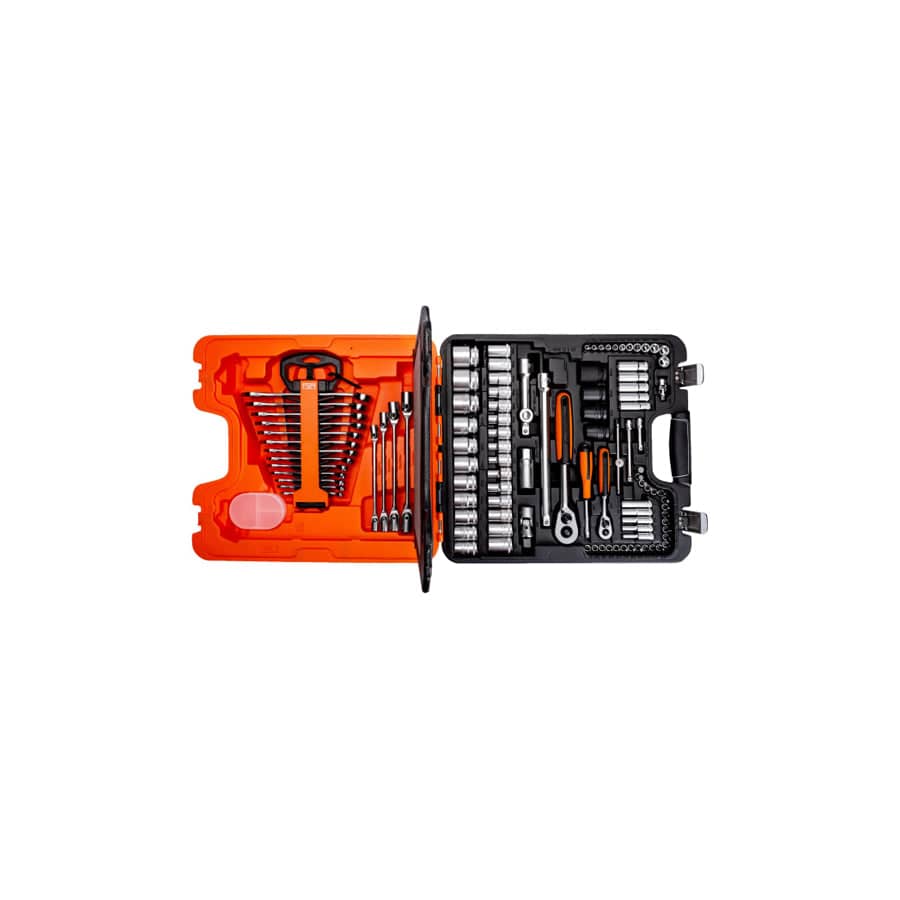 Bahco BAHS108 S108 1/4in & 1/2in Drive Socket & Combination Spanner Set, 108 Piece