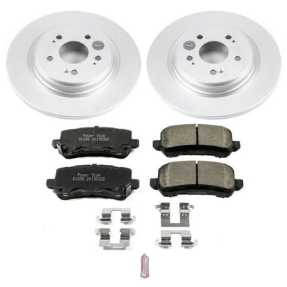 PowerStop Power Stop 18-19 Honda Odyssey Rear Z17 Evolution Geomet Coated Brake Kit