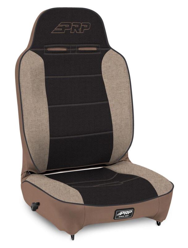 PRP Seats PRP Enduro High Back Reclining Suspension Seat (Driver Side) - Tan / Black