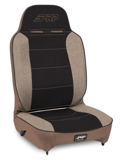 PRP Seats PRP Enduro High Back Reclining Suspension Seat (Driver Side) - Tan / Black
