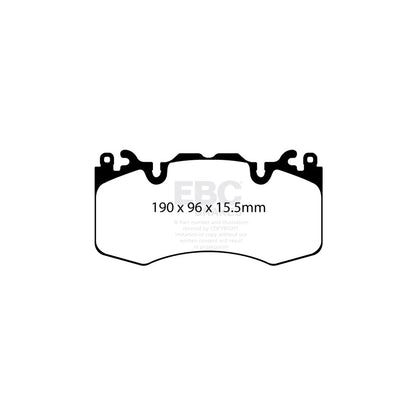 EBC PD13KF813 Land Rover Yellowstuff Front Brake Pad & GD Disc Kit - TRW Caliper 2 | ML Performance UK Car Parts