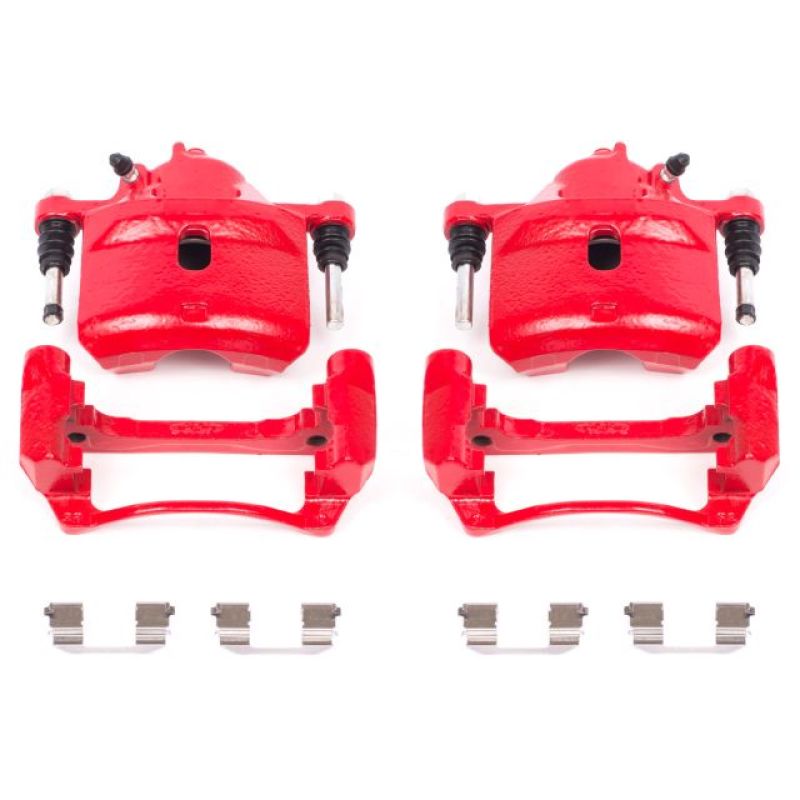 PowerStop Power Stop 98-02 Honda Accord Front Red Calipers w/Brackets - Pair