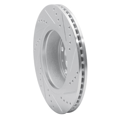 R1 Concepts R1 82-92 Volvo 780 Front Left Drilled & Slotted Silver Brake Rotor