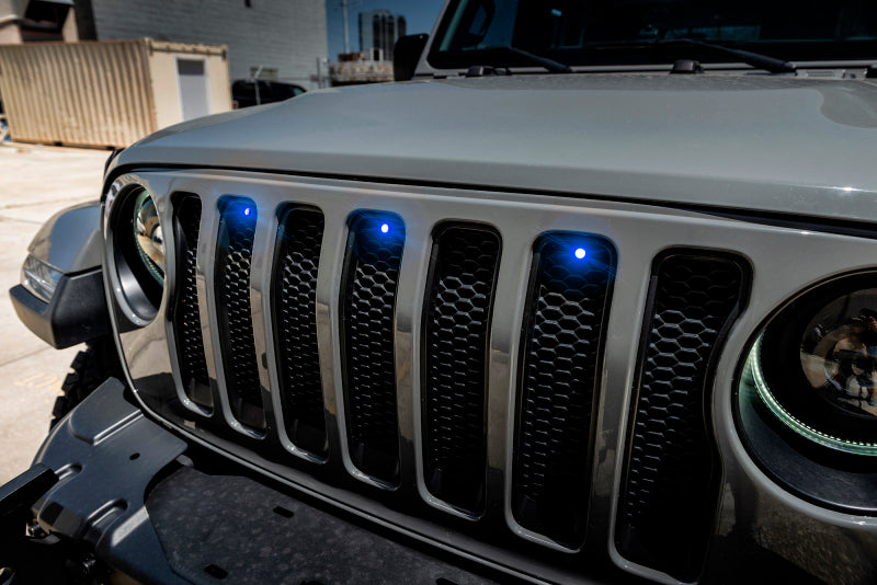 ORACLE Lighting Oracle Pre-Runner Style LED Grille Kit for Jeep Wrangler JL - Blue