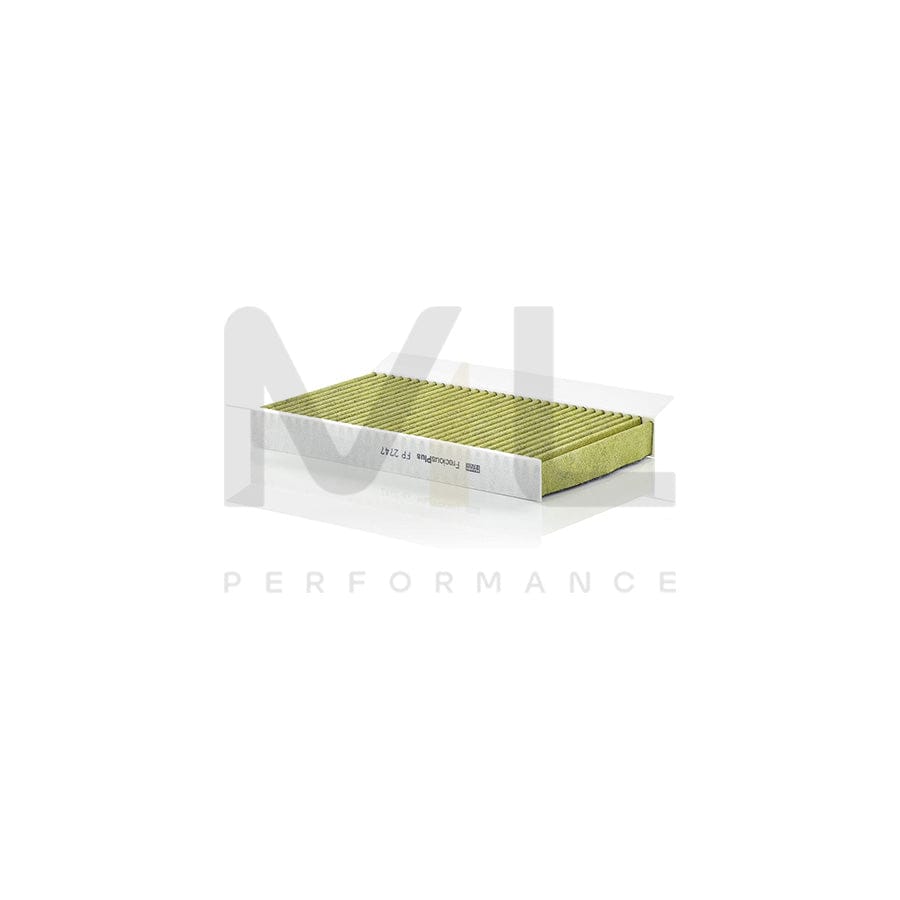 MANN-FILTER FP 2747 Pollen filter Activated Carbon Filter, Activated Carbon Filter with polyphenol, Particulate filter (PM 2.5), with antibacterial action, with fungicidal effect, FreciousPlus