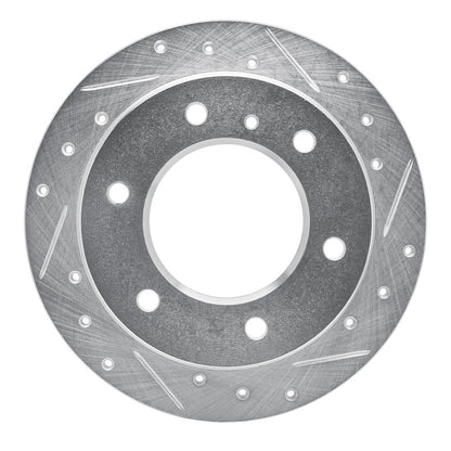 R1 Concepts R1 88-95 Isuzu Pickup Rear Right Drilled & Slotted Silver Brake Rotor