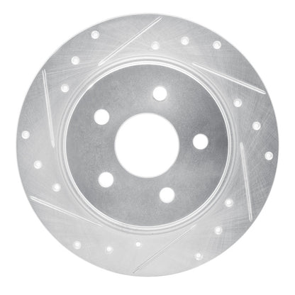 R1 Concepts R1 86-91 Volkswagen Vanagon Front Left Drilled & Slotted Silver Brake Rotor