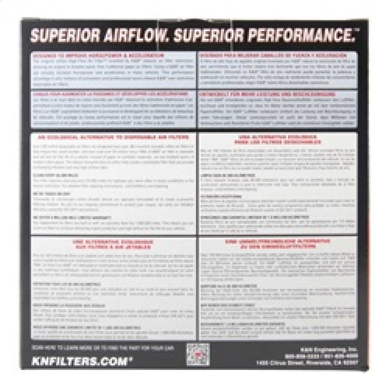 K&N Engineering K&N Replacement Air Filter AIR FILTER, CHEV CAMARO 2.8L 1985-89, 5.0L 1985-92, 5.7L 1987-92