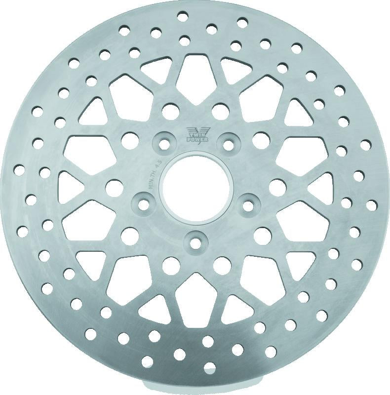 TwinPower Twin Power 84-17 Big Twin Exc 11.8 and Lug Mount 84-13 XL Front 11.5 Solid Rotor Mesh