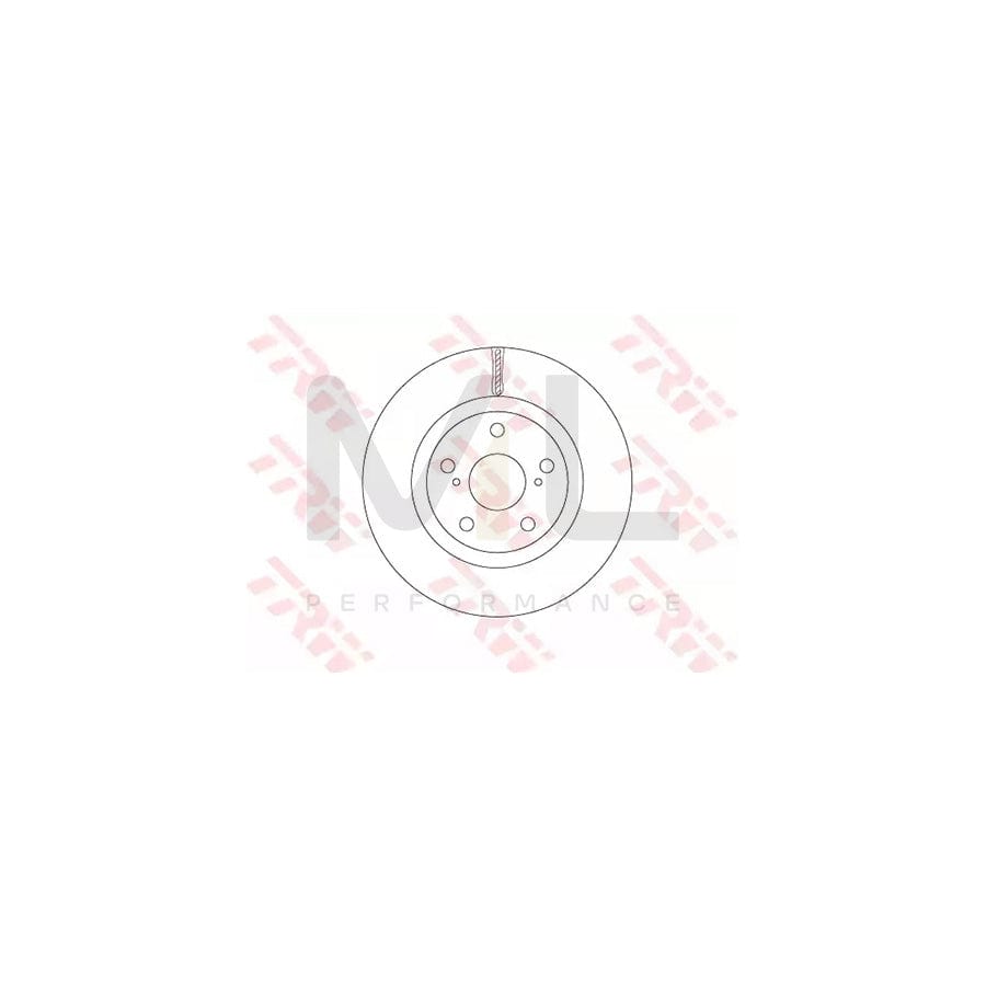 TRW DF6675 Brake Disc Vented, Painted  - 1 piece