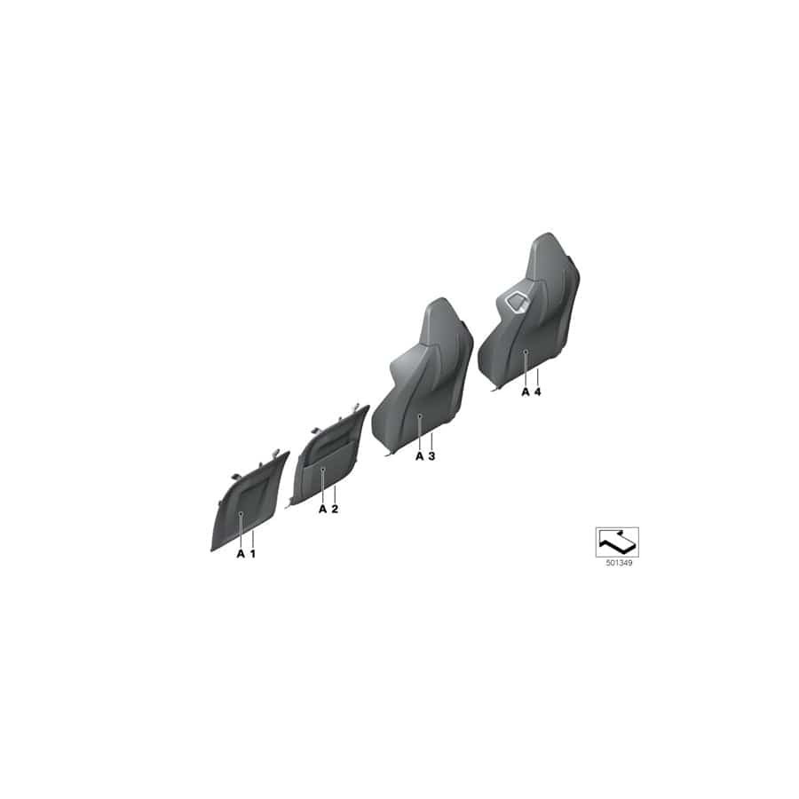 Genuine BMW 52107996491 G16 Rear Panel, Comfort Seat, Leather INDIVIDUAL (Inc. M850iX, 840iX & 840dX)