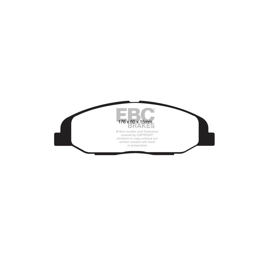 EBC PD03KF275 Cadillac STS Yellowstuff Front Brake Pad & Plain Disc Kit 2 | ML Performance UK Car Parts