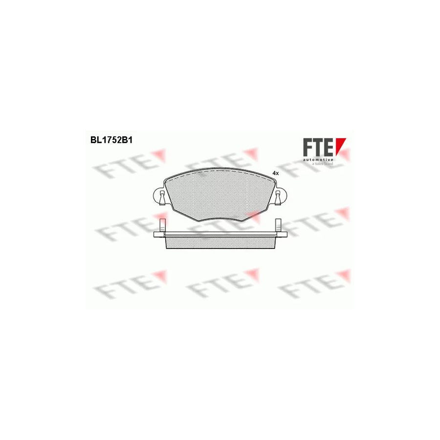 FTE Bl1752B1 Brake Pad Set