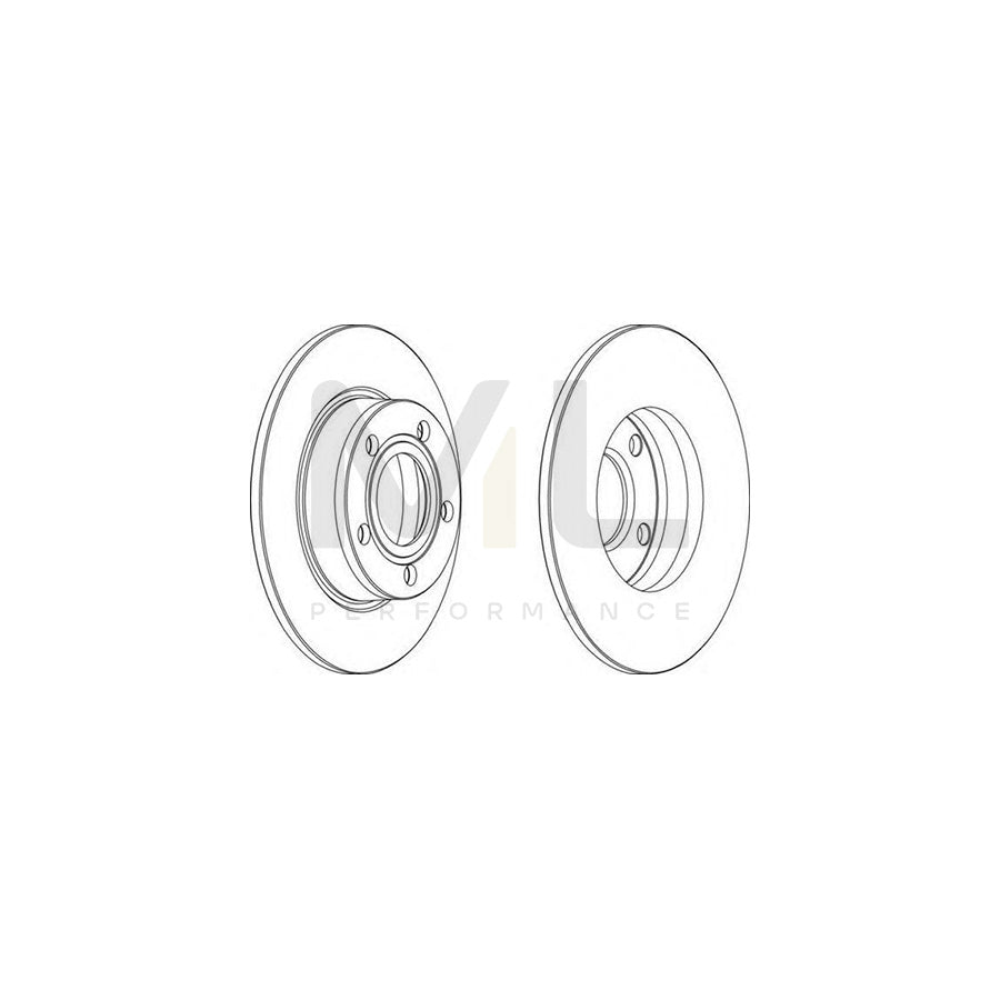 Ferodo DDF1177-1 Brake Disc Solid  - Pair