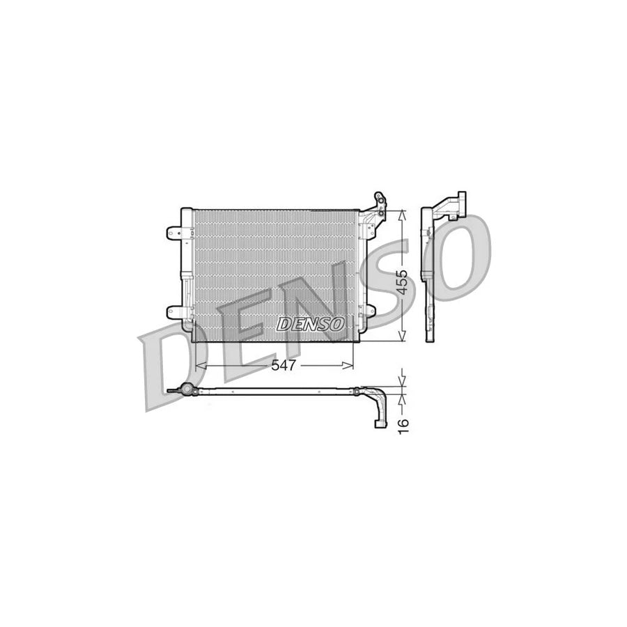 DENSO DCN32062 Air Conditioning Condenser for VW Tiguan I (5N)