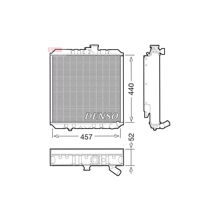 DENSO DRM14002 Engine Radiator