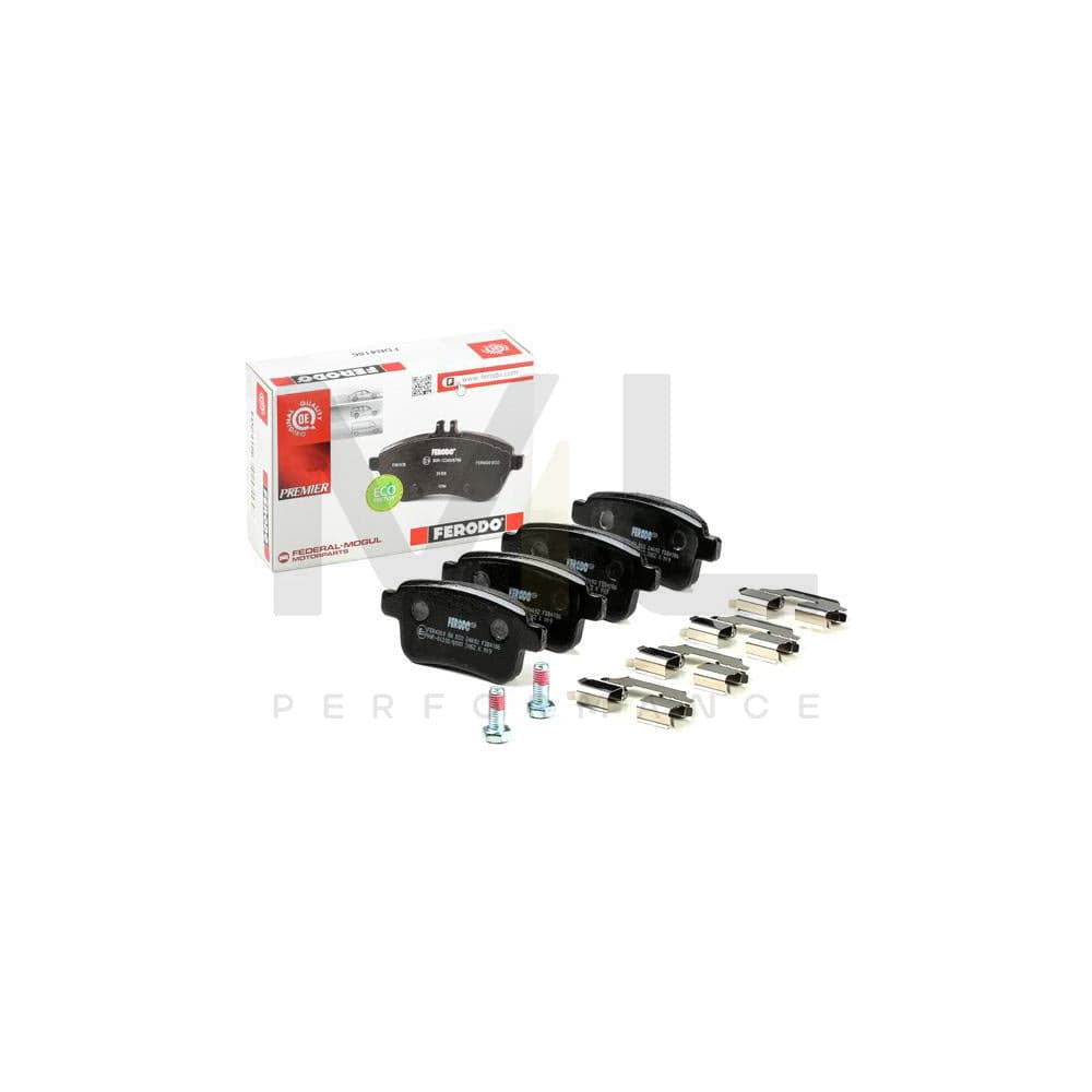 Ferodo Premier Eco Friction FDB4186 Brake Pad Set Not Prepared for Wear Indicator, With Brake Caliper Screws, With Accessories