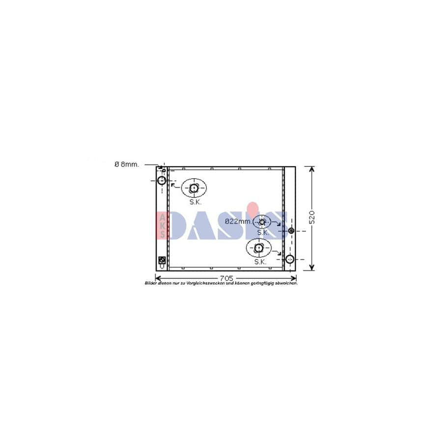 AKS Dasis 020017N Engine Radiator for Land Rover Range Rover III (L322)
